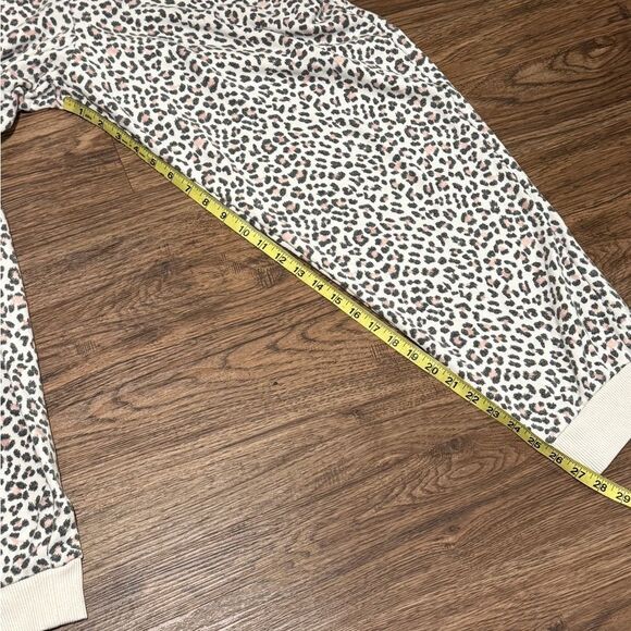 Victoria's Secret Fleece Drawstring Pants Joggers Cream Tan Black Size XXL - Picture 8 of 12